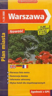 Warszawa -plan miasta 1;26 ty�
