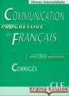 Communication progressive du francais corriges